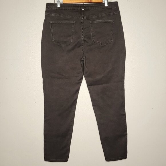 ModCloth Set Sailorette Nautical Sailor 14 Black High Rise Skinny Jeans Retro Ro - Picture 4 of 10